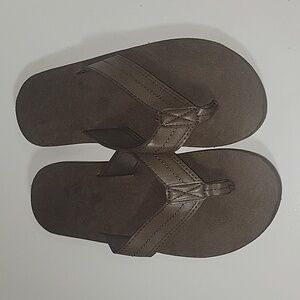 Unbranded Brown Flip Flops Size Medium